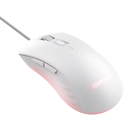 Mouse Trust GXT924W YBAR+ 25600 DPI, alb