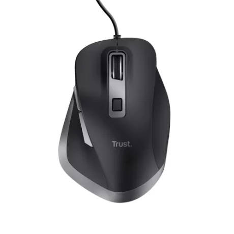 Mouse Trust Fyda cu fir 5000 DPI, negru