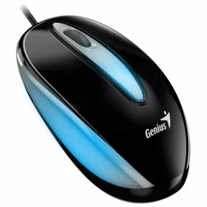 MOUSE Genius, DX-Mini, PC sau NB, cu fir, USB, optici, LED, negru,