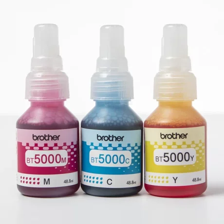 BROTHER BT5000 Ink Bottle Value Pack 1x C,M,Y