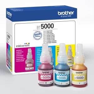 BROTHER BT5000 Ink Bottle Value Pack 1x C,M,Y