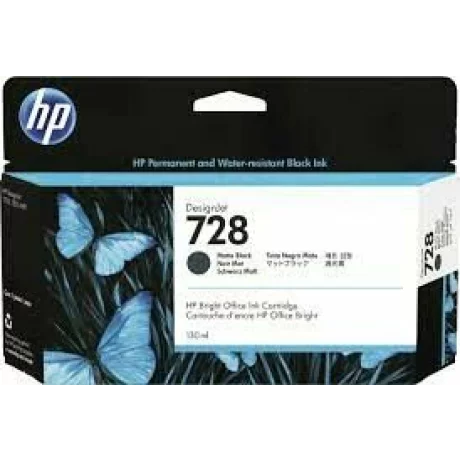 HP 728 130-ml Matte Black DesignJet Ink Cartridge