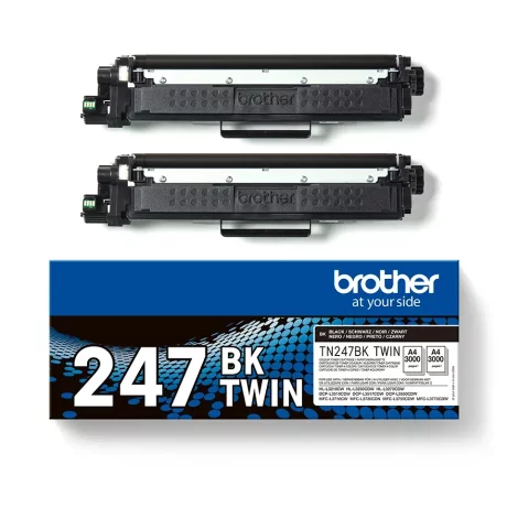 BROTHER TN247BK TWIN pack black toners BK 3000pages,cartridge