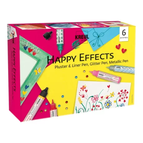 Culori decorative Happy Effects Kreul, set 6 x 29 ml