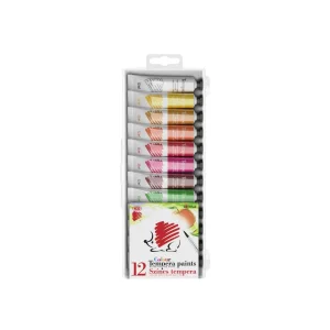 Acuarele tempera Ico Arici 12 ml, 12 culori/set