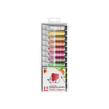 Acuarele tempera Ico Arici 12 ml, 12 culori/set