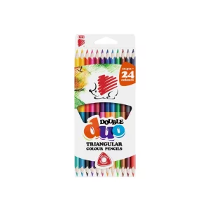 Creioane colorate Ico Arici Duo 12/set