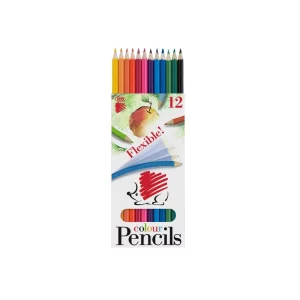 Creioane colorate Ico Arici flexibile 12/set