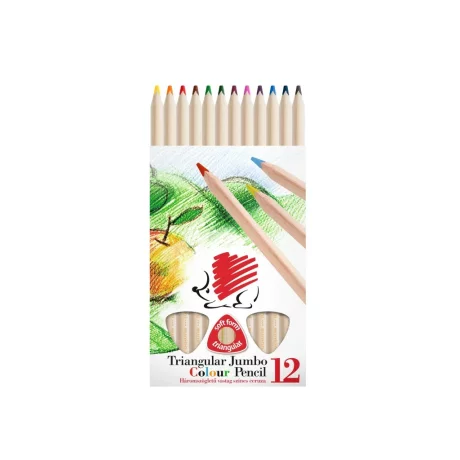Creioane colorate Ico Arici natur 12/set