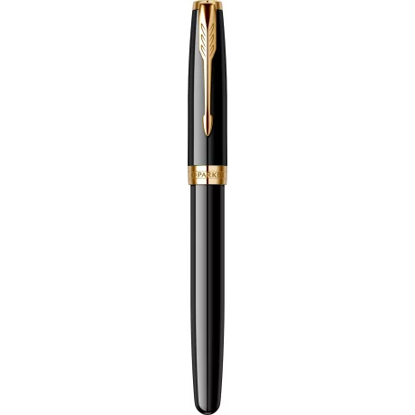 Roller Parker Sonnet Pen Black Lacquer Gold Trim