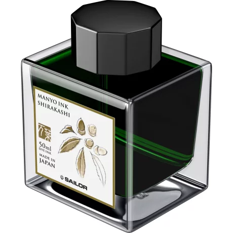 Calimara Sailor cerneala Manyo SHIRAKASHI Green 50 ml