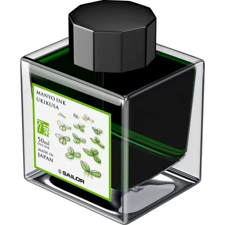 Calimara Sailor cerneala Manyo UKIKUSA Green 50 ml