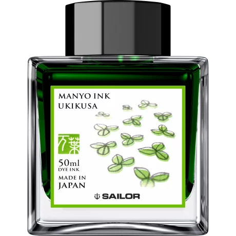 Calimara Sailor cerneala Manyo UKIKUSA Green 50 ml