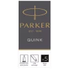 Set 5 Cartuse Large Size Proprietar Parker Quink Black
