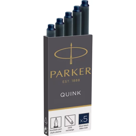 Set 5 Cartuse Large Size Proprietar Parker Quink Blue Black
