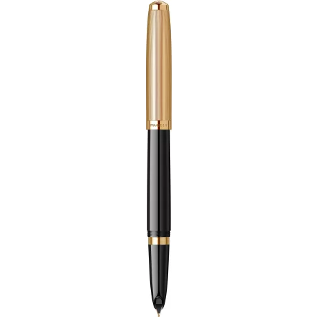 Stilou 18k Nib Parker 51 Royal DeLuxe Black GT