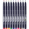 Hard Small Writing Marker Caligrafic / Set 10 Culori