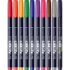 Hard Small Writing Marker Caligrafic / Set 10 Culori