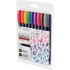 Hard Small Writing Marker Caligrafic / Set 10 Culori