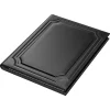 Mapa Piele cu Blocnotes A4 Princ Leather Luxury 937 Model R Black - Cream Graph - 90 pagini 80 g/mp