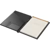 Mapa Piele cu Blocnotes A4 Princ Leather Luxury 937 Model R Black - Cream Graph - 90 pagini 80 g/mp