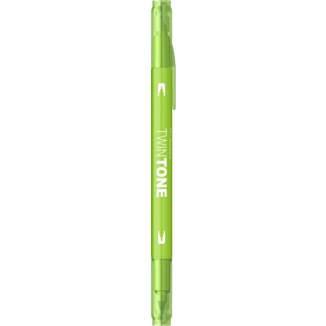 Marker 2 capete TwinTone, lime green
