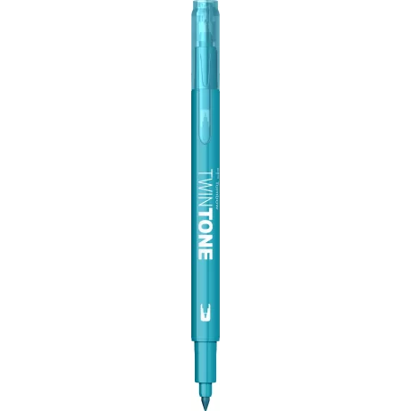 Marker 2 capete TwinTone, turquoise blue