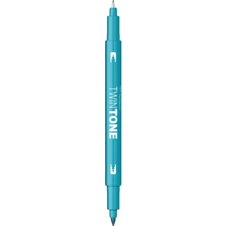 Marker 2 capete TwinTone, turquoise blue