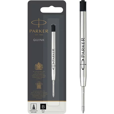Parker Ballpoint Pen Refill Broad Tip Black QUINKflow Ink