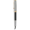 Stilou 18k Nib Parker Sonnet Royal Metal &amp; Black GT