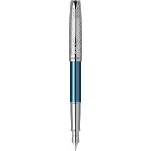 Stilou 18k Nib Parker Sonnet Royal Metal &amp; Blue PDT