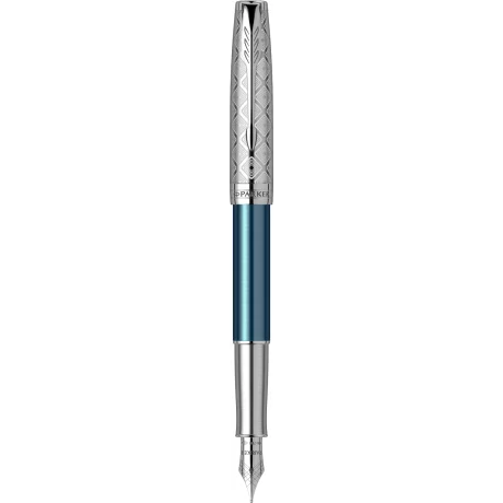 Stilou 18k Nib Parker Sonnet Royal Metal &amp; Blue PDT