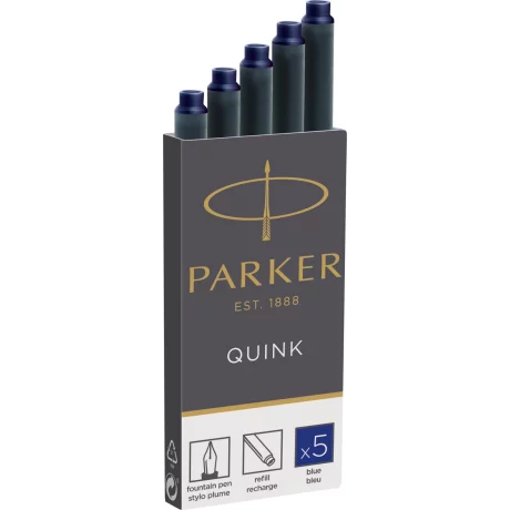 Set 5 Cartuse Large Size Parker Quink Blue