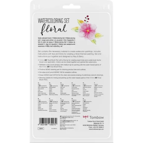 Set acuarela floral