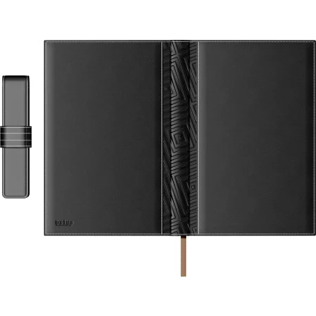 Set Agenda Piele B5 + Pouch Pen - Black