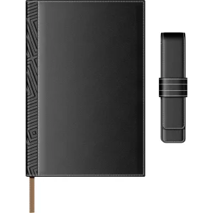 Set Agenda Piele B5 + Pouch Pen - Black
