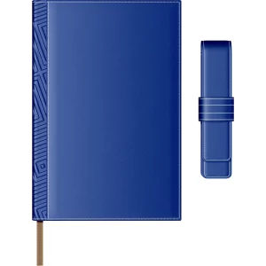 Set Agenda Piele B5 + Pouch Pen - Blue