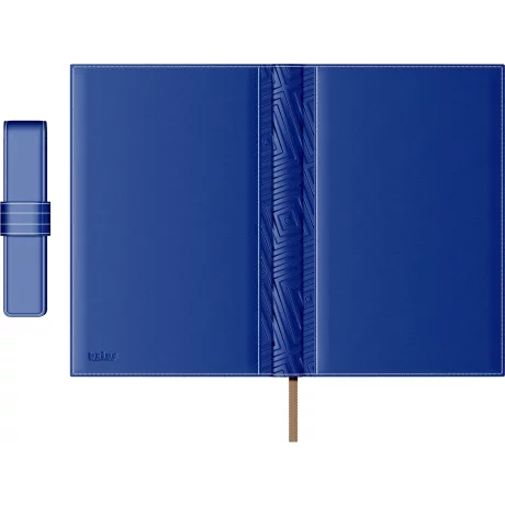 Set Agenda Piele B5 + Pouch Pen - Blue