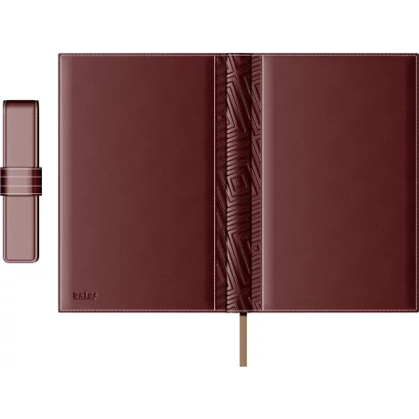 Set Agenda Piele B5 + Pouch Pen - Bordeaux