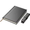 Set Agenda Piele B5 + Pouch Pen - Grey