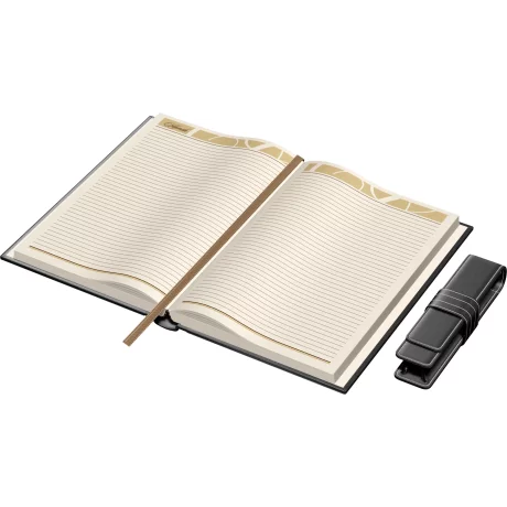 Set Agenda Piele B5 + Pouch Pen - Grey
