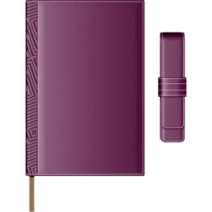 Set Agenda Piele B5 + Pouch Pen - Purple