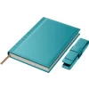 Set Agenda Piele B5 + Pouch Pen - Turquoise