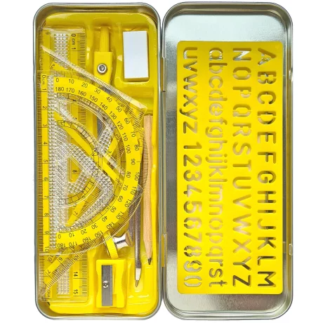 Set geometrie scolara 10 piese