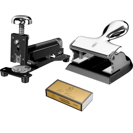 Shiny Chrome &amp; Black Set S4 Capsator M-10 &amp; Perforator M-200