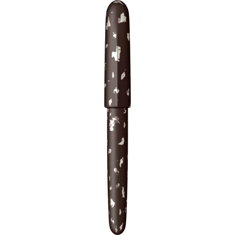 Stilou Sailor King Size Nawate Haku-chirashi SOE Yoh Silver Foil 21K M