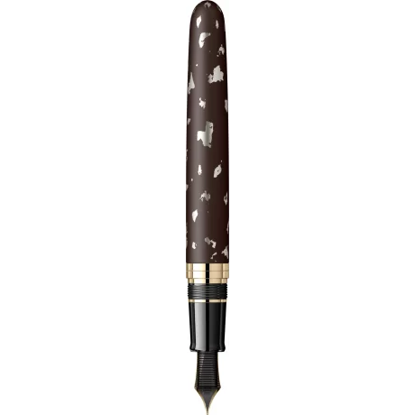 Stilou Sailor King Size Nawate Haku-chirashi SOE Yoh Silver Foil 21K M