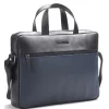 Geanta Laptop Police Leather Anthemis Black - Navy