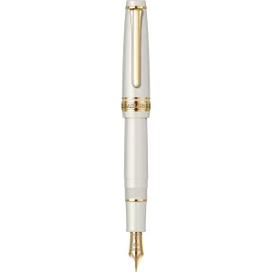 Stilou Sailor PG Slim Mini Beni White GT 14K MF