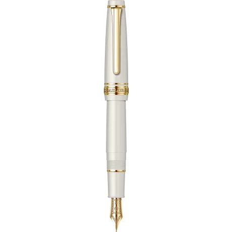 Stilou Sailor PG Slim Mini Beni White GT 14K MF